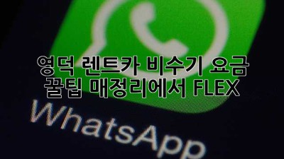 🚗 영덕 렌트카 비수기 요금 꿀팁! 매정리에서 FLEX💰