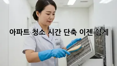 아파트 청소 시간 단축, 이젠 쉽게!